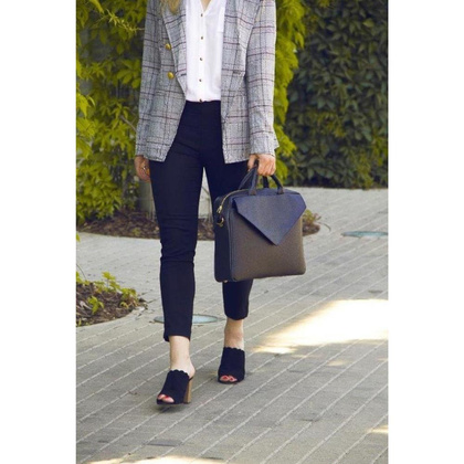 Skórzana torba na laptop 15.4 KEMER SOLIER FL14 Czarna - min. zamówienie 20 / 50 / 100 szt.