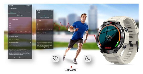 Smartwatch Giewont GW460-3 Szary