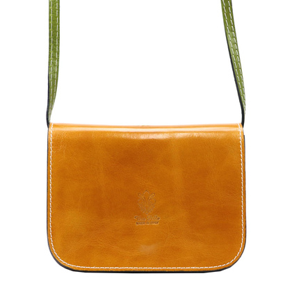 Torebka damska skórzana KEMER 43 ciemny czerwony + fuksja