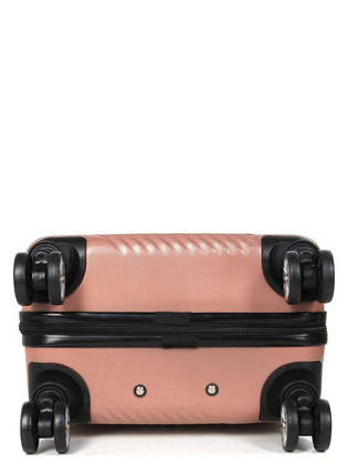LYS Paris Cali Mała twarda różowa walizka kabinowa na kółkach 45 cm