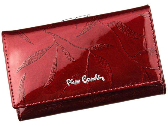 Portfel damski skórzany PIERRE CARDIN 02 LEAF 108 Zielony