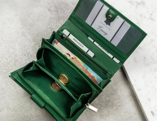 Portfel damski skórzany RD-21-GCL RED MULTI2