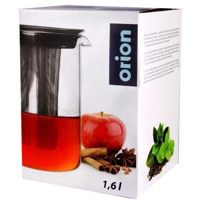 Dzbanek z sitkiem do zaparzania imbryk czajnik zaparzacz do herbaty ziół 1,6 l