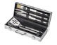 Zestaw do grilla VISS pakowany w walizkę Srebrny