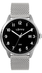 LAVVU Srebrny zegarek GÖTEBORG MESH