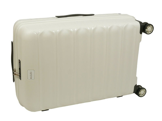 Walizka DIELLE 100 4k 76cm duża biała PP z poszerzeniem