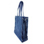 Zamszowa torba Shopper bag ,duży worek, kółka,  Vera Pelle pojemny Niebieski   WK745BS