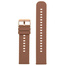 Pasek gumowy do zegarka U27 - brązowy/rosegold - 18mm