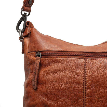 Torebka damska skórzana na ramię Koniak - min. zamówienie 20 / 50 / 100 szt.