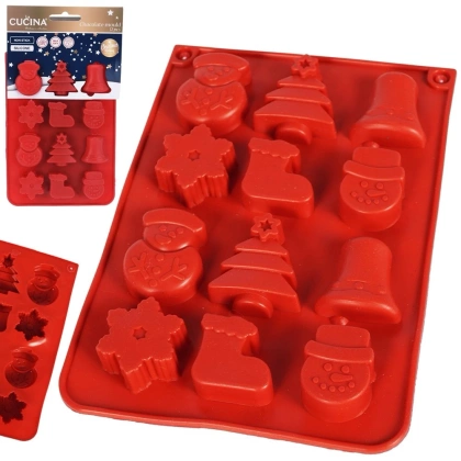 Forma silikonowa do pieczenia czekoladek ciastek na praliny świąteczne Boże Narodzenie