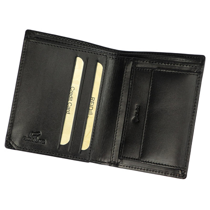 Skórzany męski portfel EL FORREST 1370-67 RFID czarny