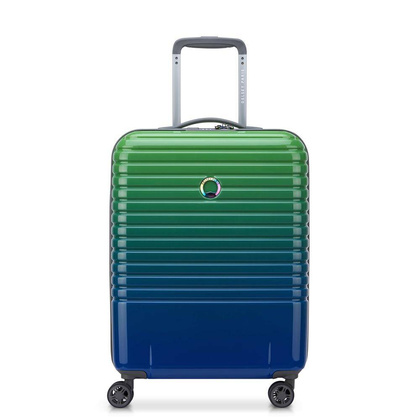 Delsey Caumartin Plus mała zielono - niebieska walizka kabinowa na kółkach 55 cm