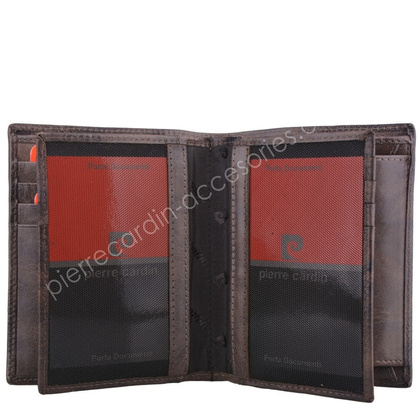 Portfel męski skórzany PIERRE CARDIN FOSSIL TILAK12 331 RFID Popiel