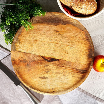 Deska drewniana / taca do serwowania na nóżkach 37 cm