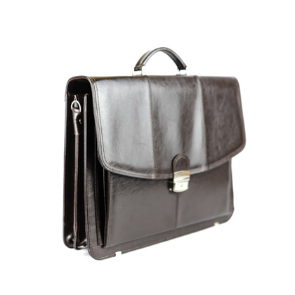 524 Torba męska 2-komorowa - brąz KEMER