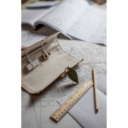 Zestaw szkolny w korkowym etui, piórnik