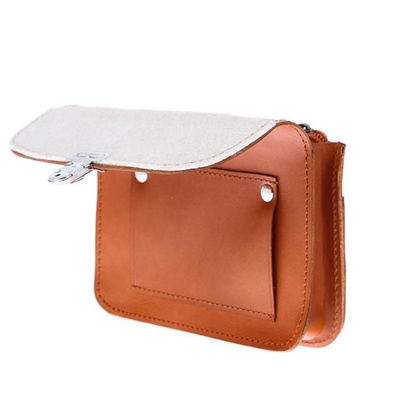 Saszetka do paska skóra KEMER VOOC Vintage P11 czarny