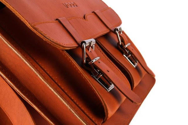 Klasyczna teczka / plecak KEMER VOOC Vintage P12 brąz