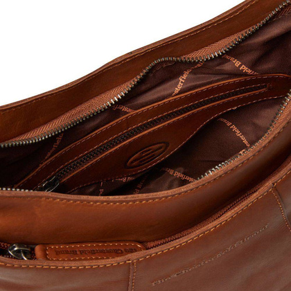 Torebka skórzana, klasyczna damska Koniak - min. zamówienie 20 / 50 / 100 szt.