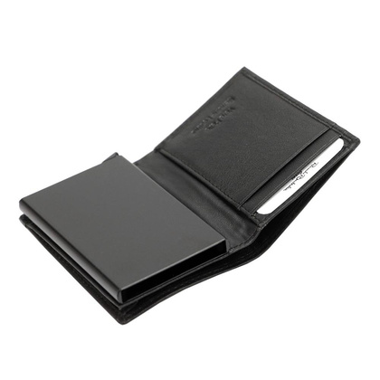 Skórzany męski portfel Renato Balestra PDK175-82 czarny