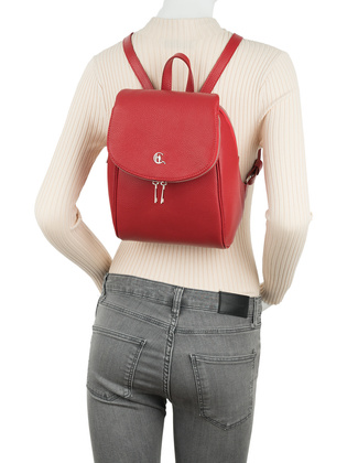 Mały plecak Canaletto z groszkowanej skóry licowej – elegancja i funkcjonalność PD455s92