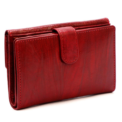 Portfel damski skórzany PELLUCCI 866-58 RFID Czerwony