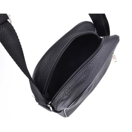 Torba skórzana KEMER T010 Czarna - min. zamówienie 20 / 50 / 100 szt.