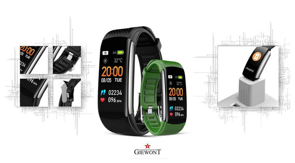 Smartband Giewont GW200-5 + Dodatkowy pasek zielony