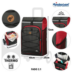 Torba na stelaż wózka zakupowego ANDERSEN Fado 2.1