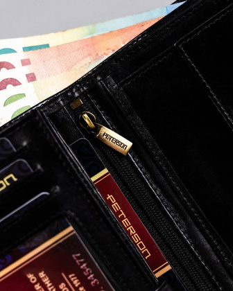 Duzy portfel meski ze skory naturalnej