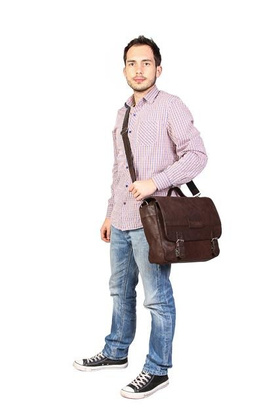 Teczka, torba unisex KEMER VOOC URBAN RDW12 brąz