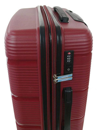 Duża walizka DIELLE 170 Bordowa