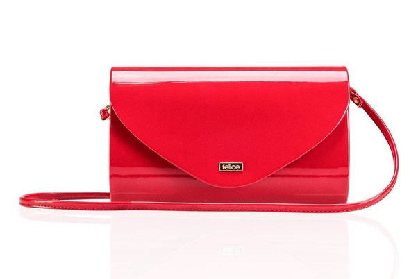 Torebka wizytowa KEMER SOLIER F15 Czerwony Lakier - min. zamówienie 20 / 50 / 100 szt.