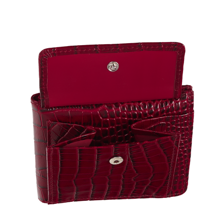Mały portfel skórzany Canaletto z wzorem krokodylej skóry PD1055cs162 RFID