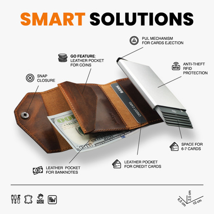 Portfel RFID PORTER - Saddle Leather 1746