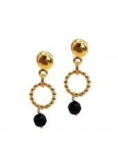 Kolczyki z Czarnym Turmalinem 925