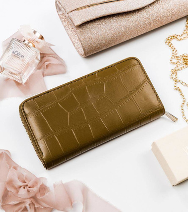 Portfel damski piórnik ze zwierzęcym motywem