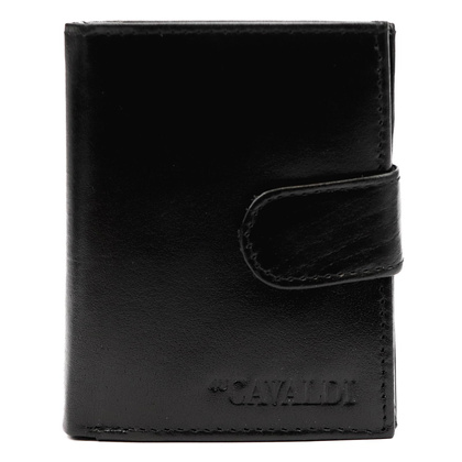 Skorzany portfel meski srednich rozmiarow z systemem RFID