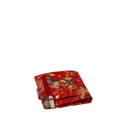 Czerwony portfel damski BajuBaj z naturalnej skóry licowej – funkcjonalny i stylowy PD1042s132