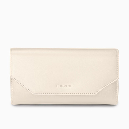 Portfel damski skórzany PUCCINI VULCANO VC92519 6B Beżowy