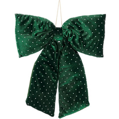 KOKARDA DEKORACYJNA ZIELONA 39x50CM MICA