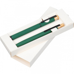 Zestaw piśmienny długopis i pióro kulkowe