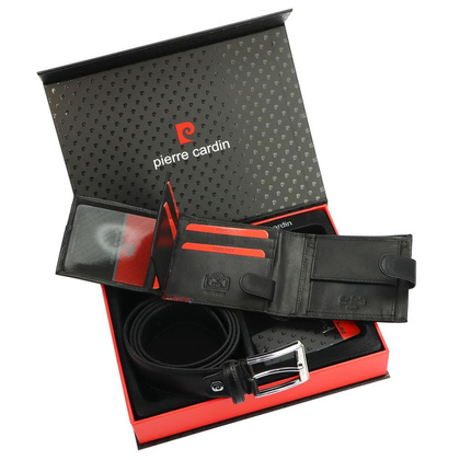 Męski zestaw prezentowy Pierre Cardin ZG-108-BR 130 Czarny