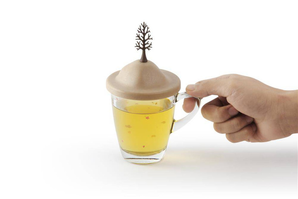 Kubek z podstawką autumn Beż 10317-BN-BN