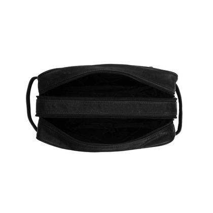 Kosmetyczka skórzana z uszkami Czarna - min. zamówienie 20 / 50 / 100 szt.