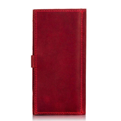 Skórzany portfel damski etui na telefon i karty BRØDRENE SW09 czerwone - min. zamówienie 20 / 50 / 100 szt.