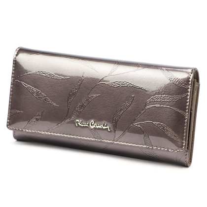 Duży skórzany portfel damski Pierre Cardin