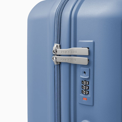 Średnia walizka PUCCINI YOKO PP029B 7A Niebieska