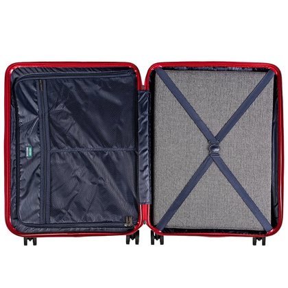 Średnia walizka PUCCINI PANAMA PC029B 3 Czerwona