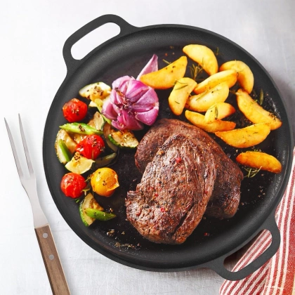 Patelnia żeliwna LITINA 35x42,5 cm